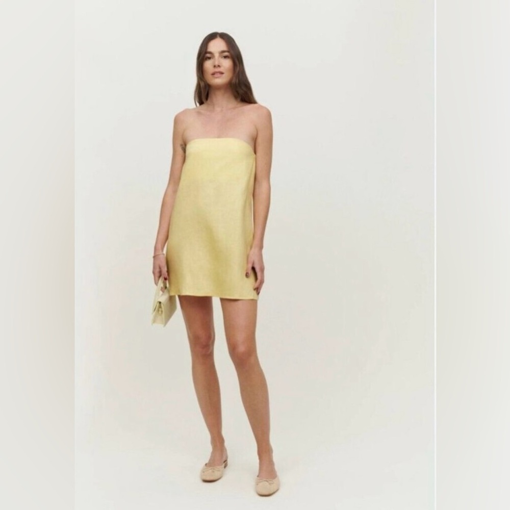 Reformation Stella Linen Dress size 6